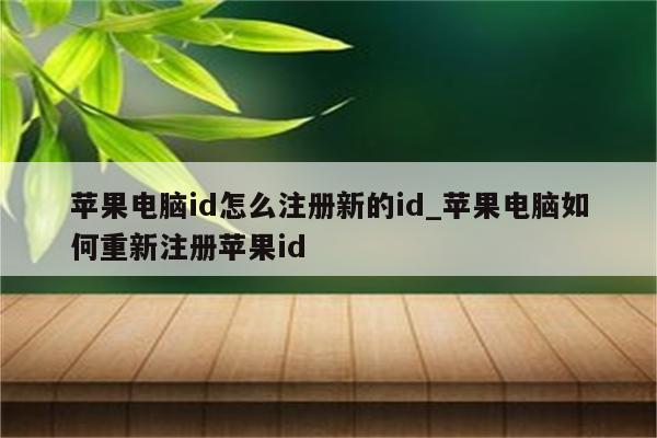 苹果电脑id怎么注册新的id_苹果电脑如何重新注册<strong>苹果id</strong>