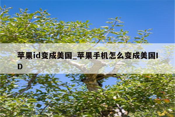 <strong>苹果id</strong>变成美国_苹果手机怎么变成美国ID